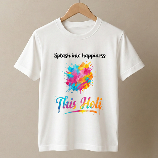 Kids Holi Splash Unisex Crew Neck T-Shirt