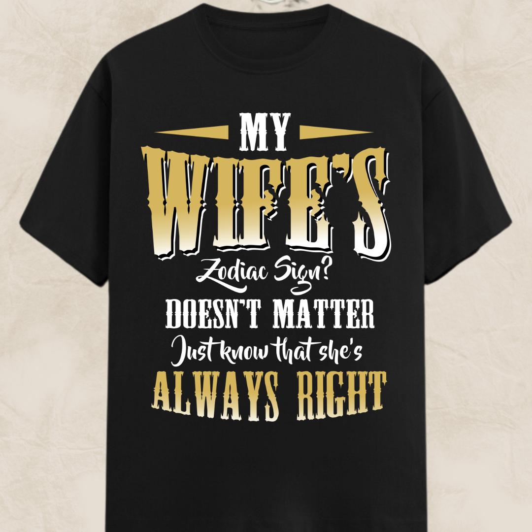 Wife Zodiac Sign Classic T-Shirt