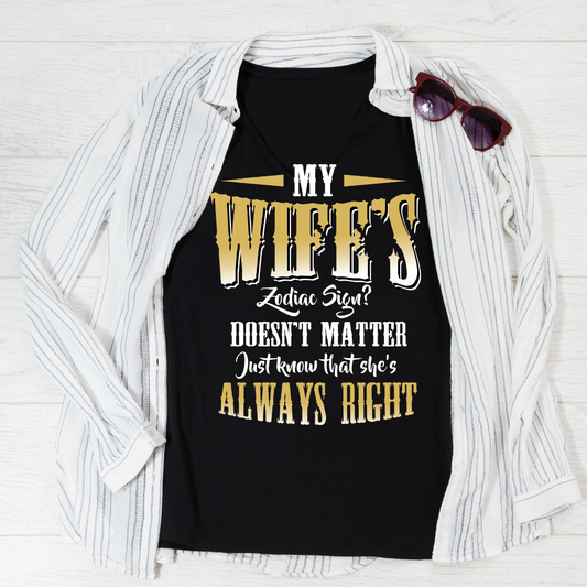 Wife Zodiac Sign Classic T-Shirt