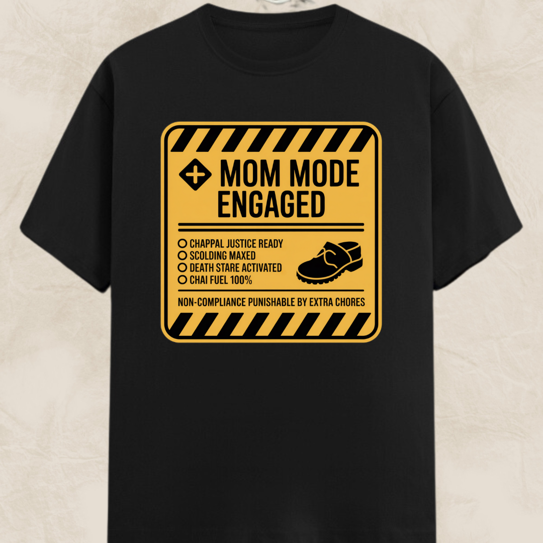 Caution Mom Mode Unisex Classic T-Shirt