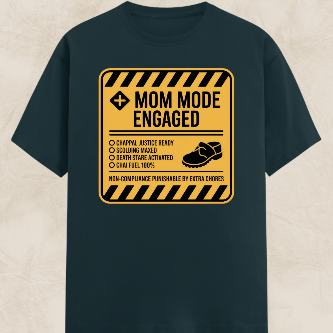 Caution Mom Mode Unisex Classic T-Shirt