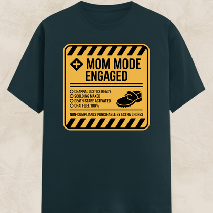 Caution Mom Mode Unisex Classic T-Shirt