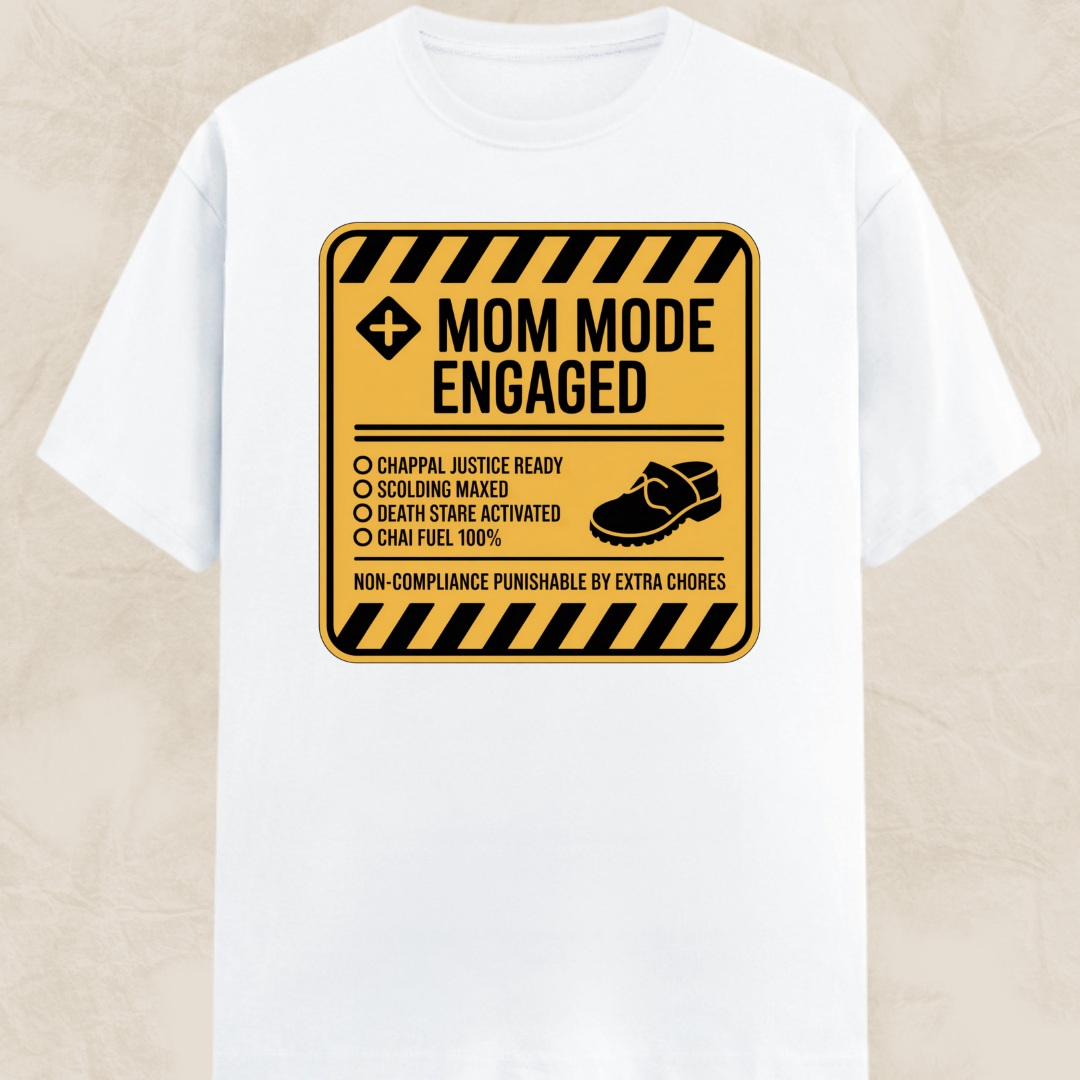 Caution Mom Mode Unisex Classic T-Shirt