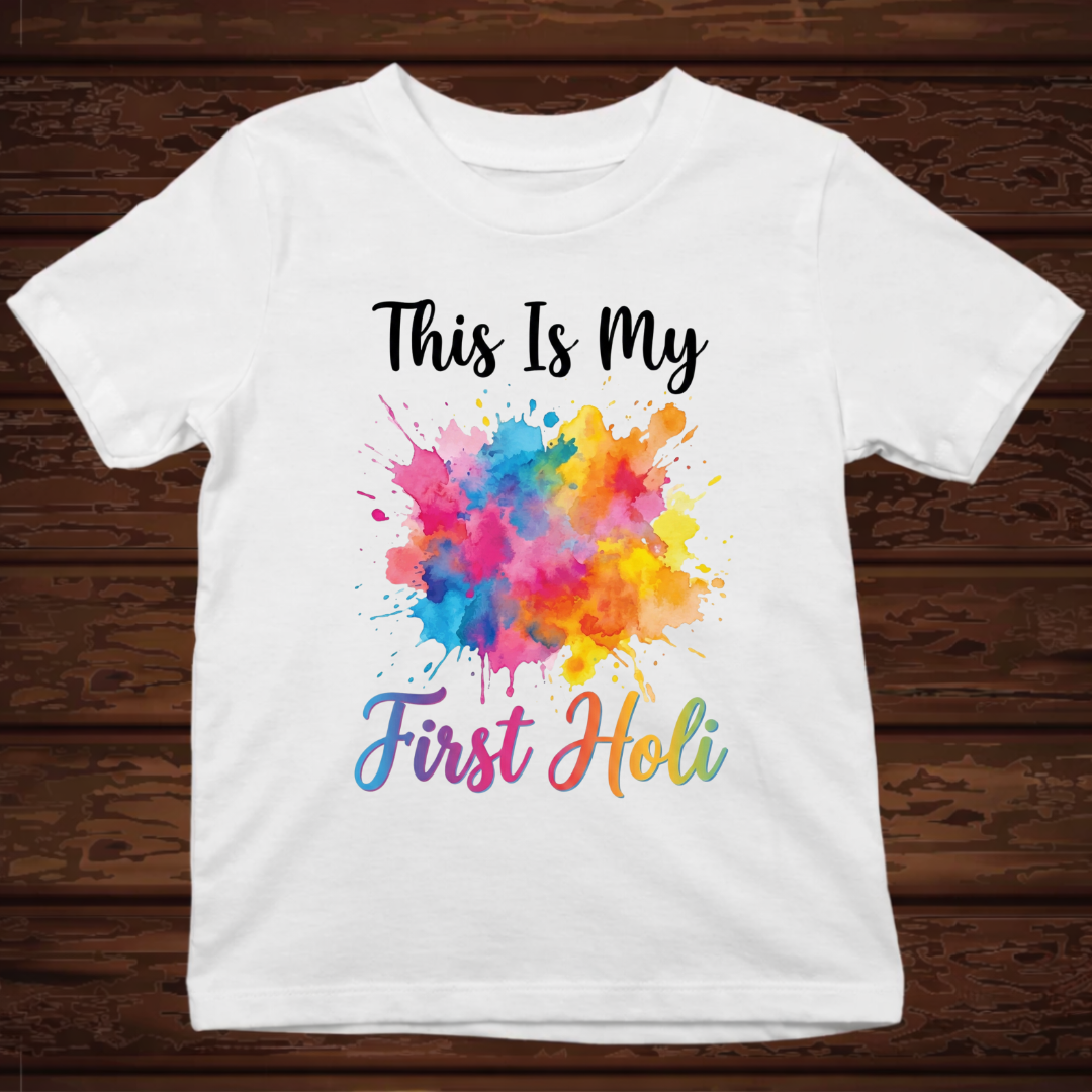 Kids First Holi Unisex Crew Neck T-Shirt