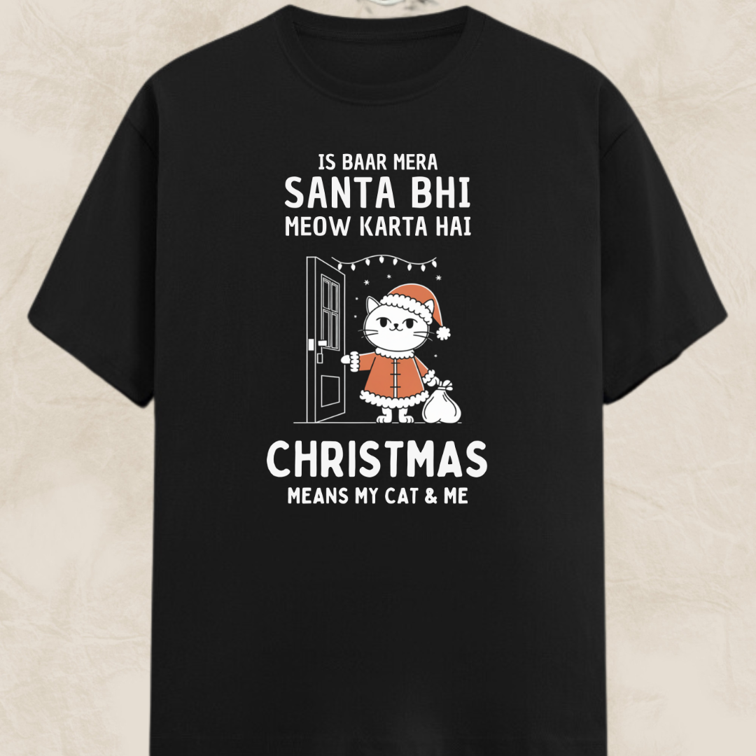 My Cat Is My Santa Unisex Classic T-Shirt