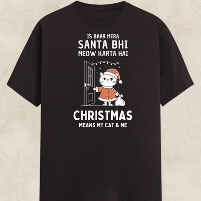My Cat Is My Santa Unisex Classic T-Shirt