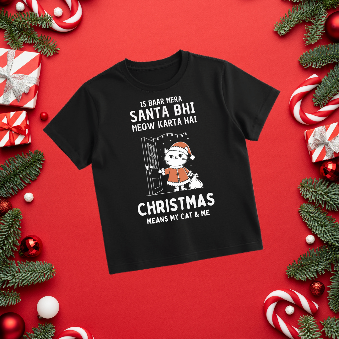My Cat Is My Santa Unisex Classic T-Shirt