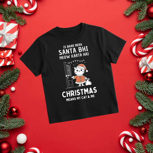 My Cat Is My Santa Unisex Classic T-Shirt