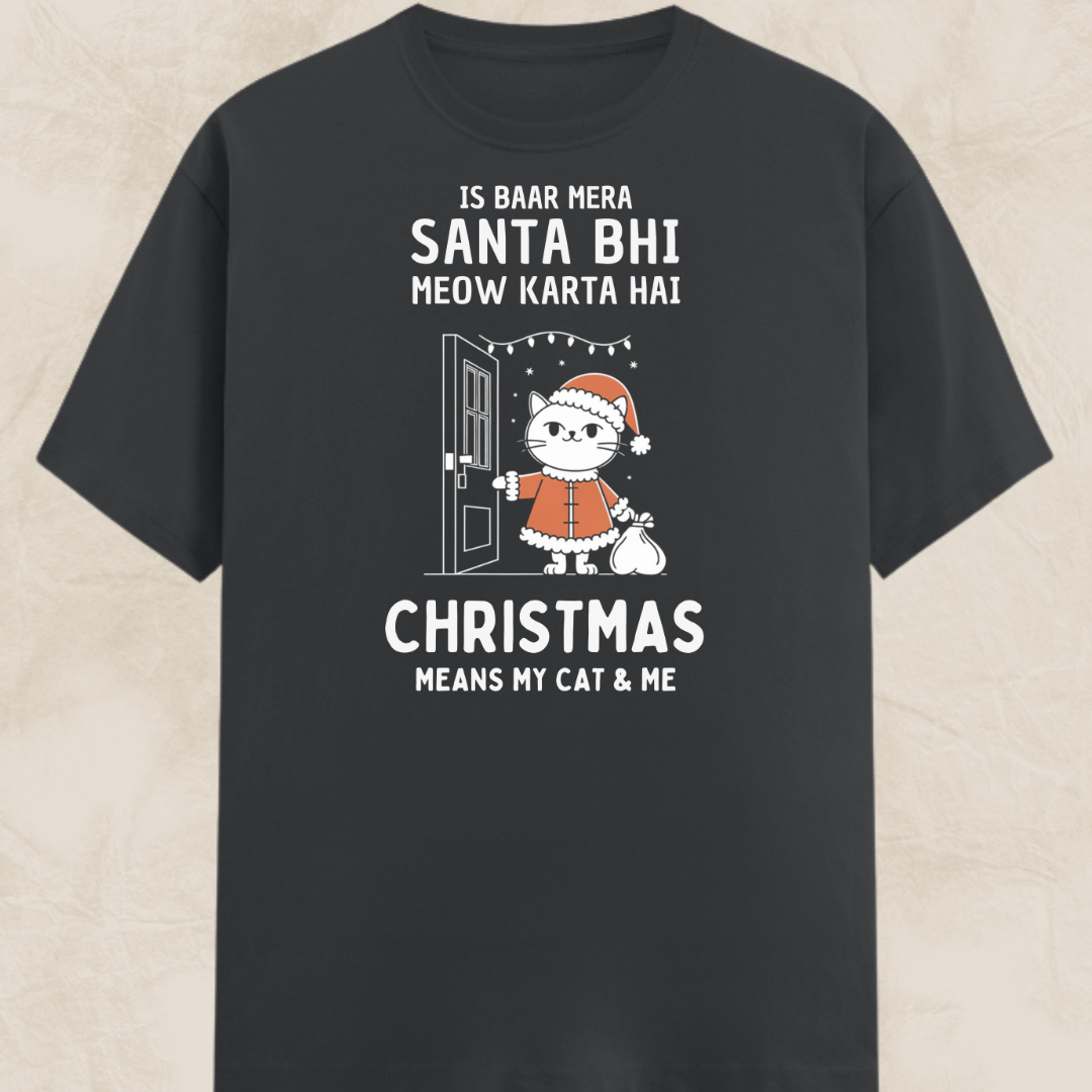 My Cat Is My Santa Unisex Classic T-Shirt