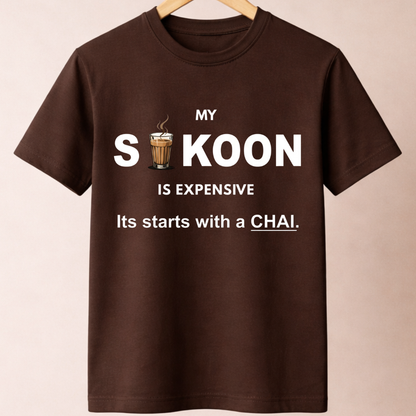 Sukoon Starts With My Chai Unisex Classic T-Shirt