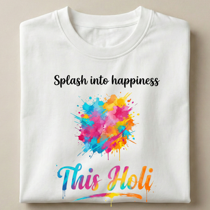 Kids Holi Splash Unisex Crew Neck T-Shirt