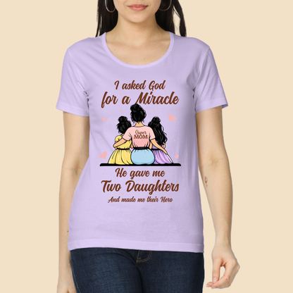 Mom Hero With Two Daughters Classic T-Shirt
