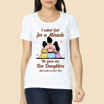Mom Hero With Two Daughters Classic T-Shirt