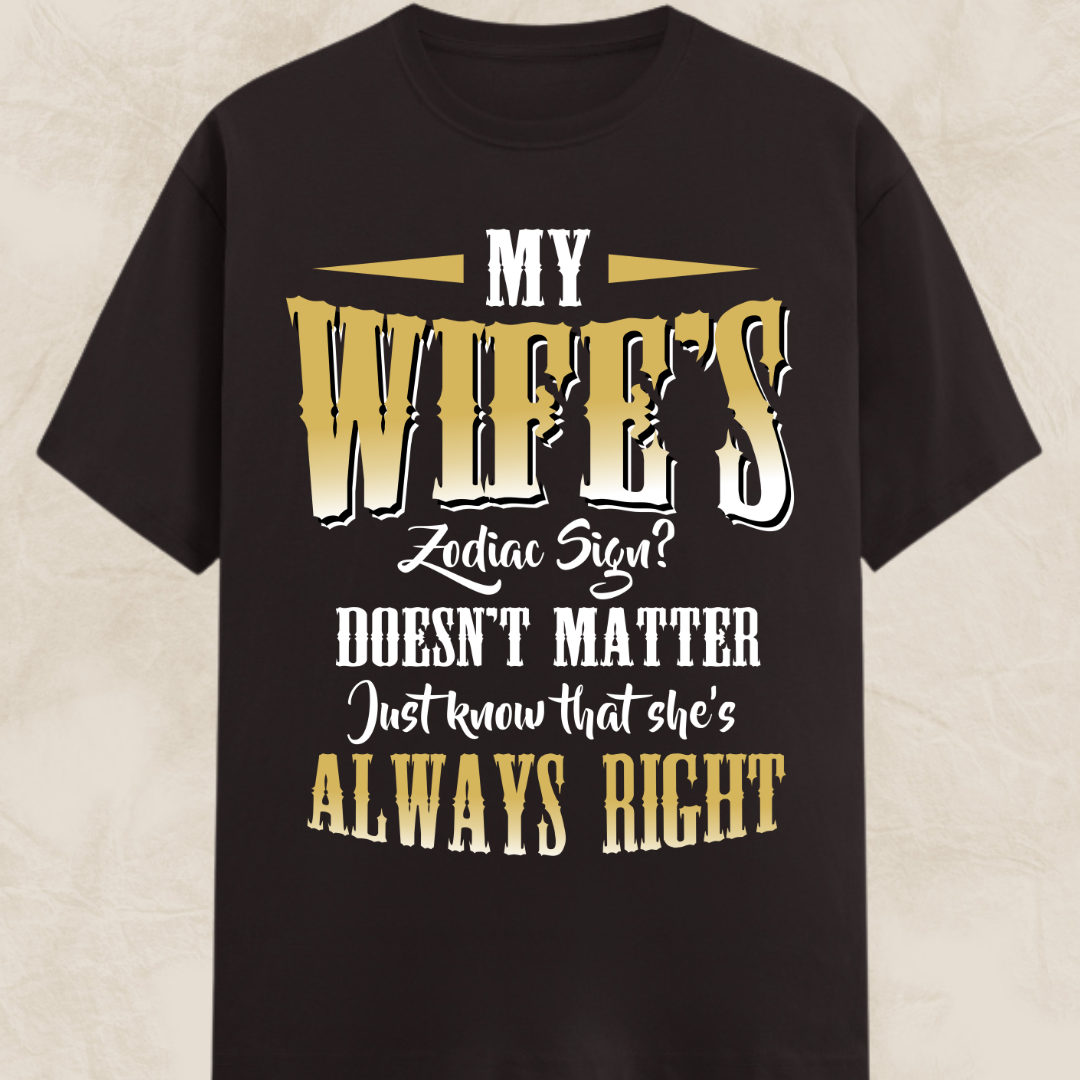 Wife Zodiac Sign Classic T-Shirt