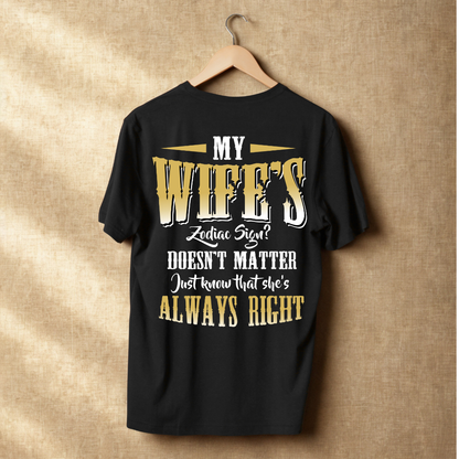 Wife Zodiac Sign Classic T-Shirt