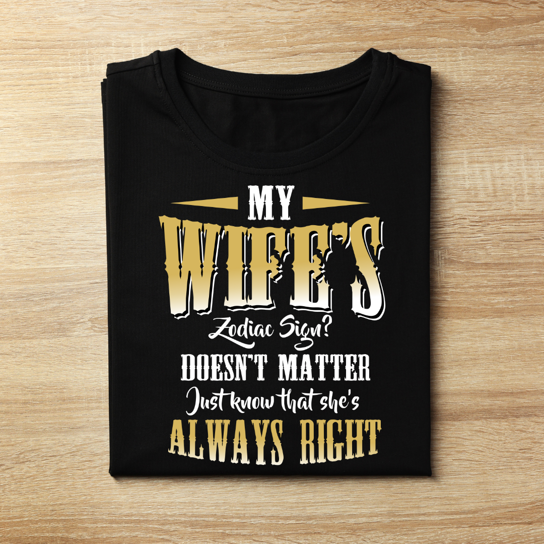 Wife Zodiac Sign Classic T-Shirt