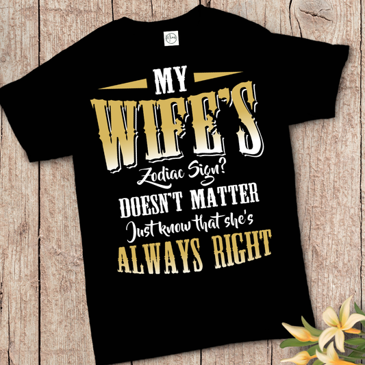 Wife Zodiac Sign Classic T-Shirt