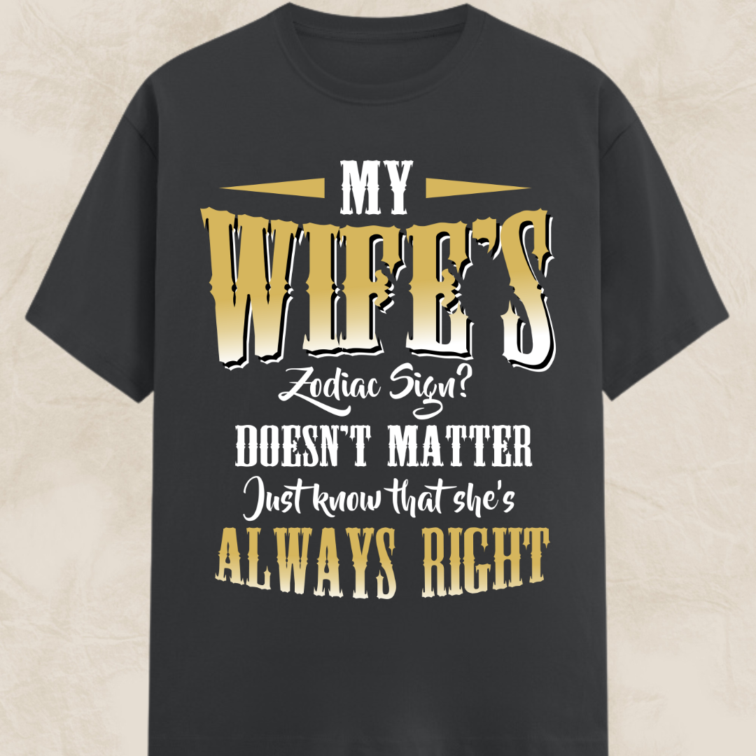 Wife Zodiac Sign Classic T-Shirt